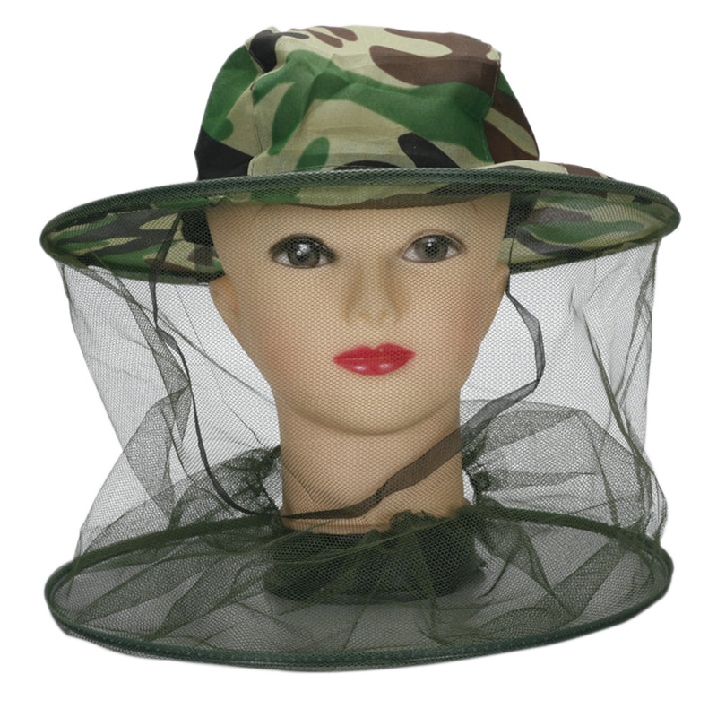 Hunting Outdoor Hats - Boné de Pesca Anti-Mosquito com Rede