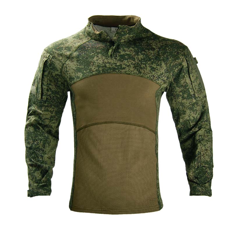 Hunting Outdoor Shirts - Camisa tática camuflada respirável masculina, resistente