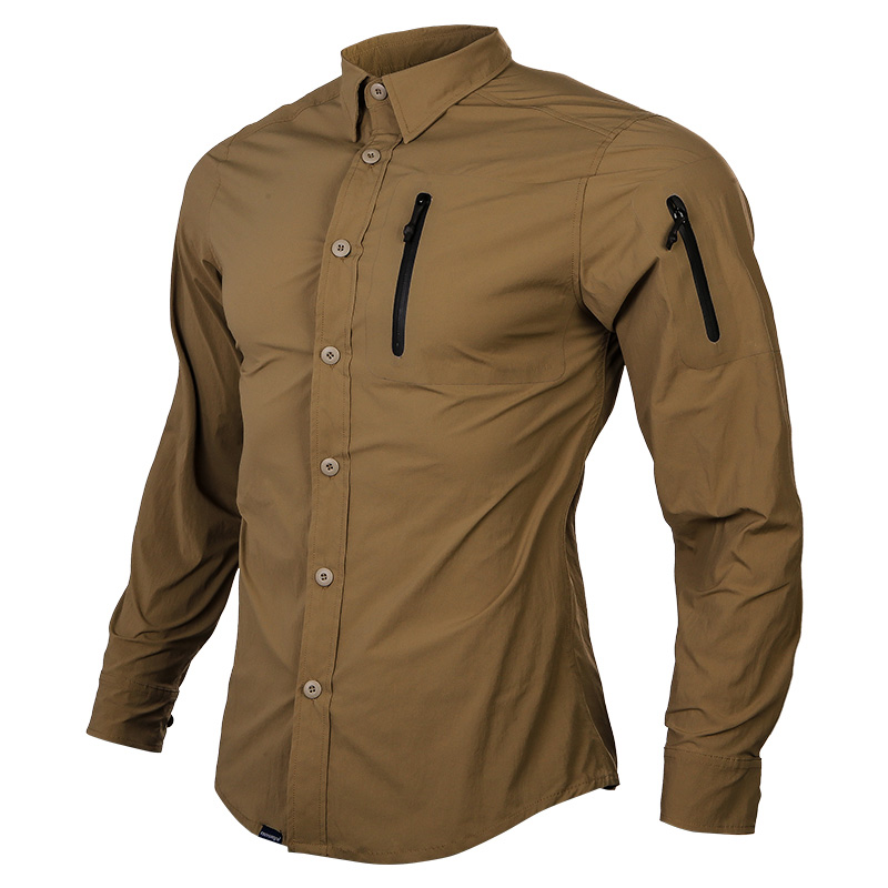 Hunting Outdoor Shirts - Emersongear azul lable triplo tecnologia tac-camisa