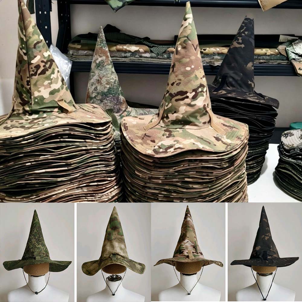Hunting Outdoor Hats - Chapéu de Bruxo Mágico Tático Camuflado