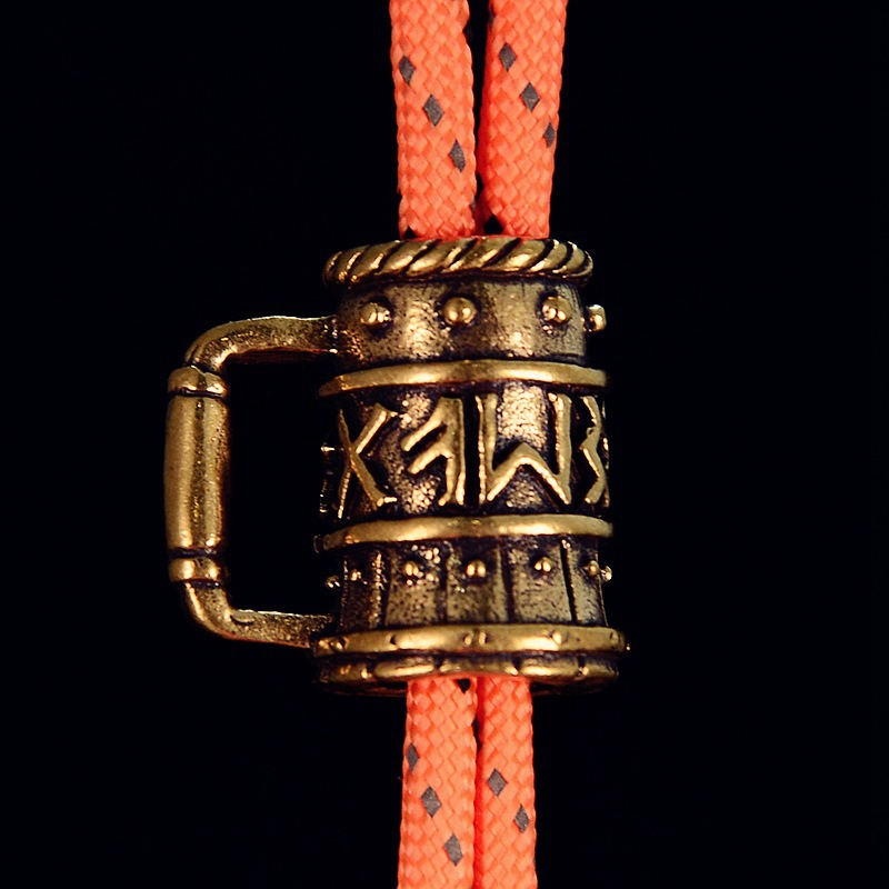 Paracord Survival Bracelet - Viking vidro de vinho faca de