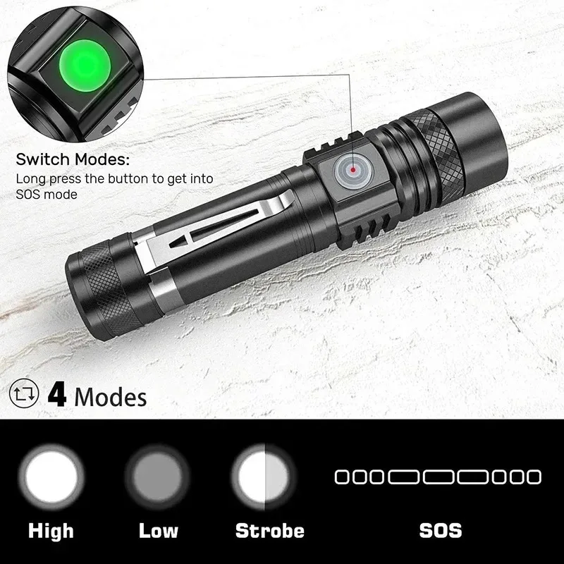 Lanterna LED T6 Recarregável,  - Hunting Outdoor avaliação e preço