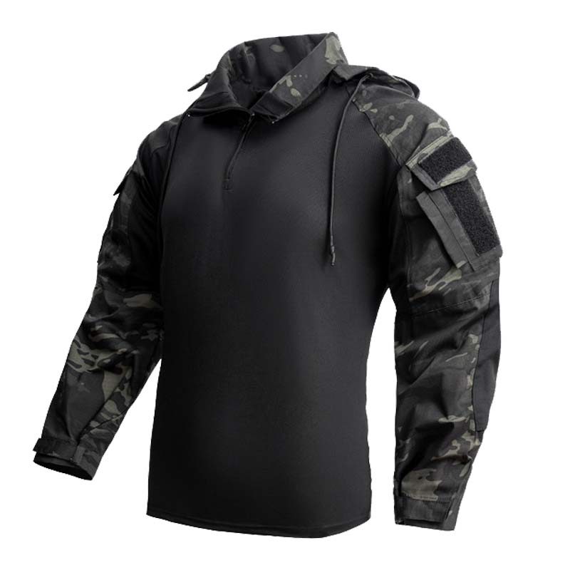 Camisetas masculinas 1/4 zip c - Hunting Outdoor Shirts avaliação e preço