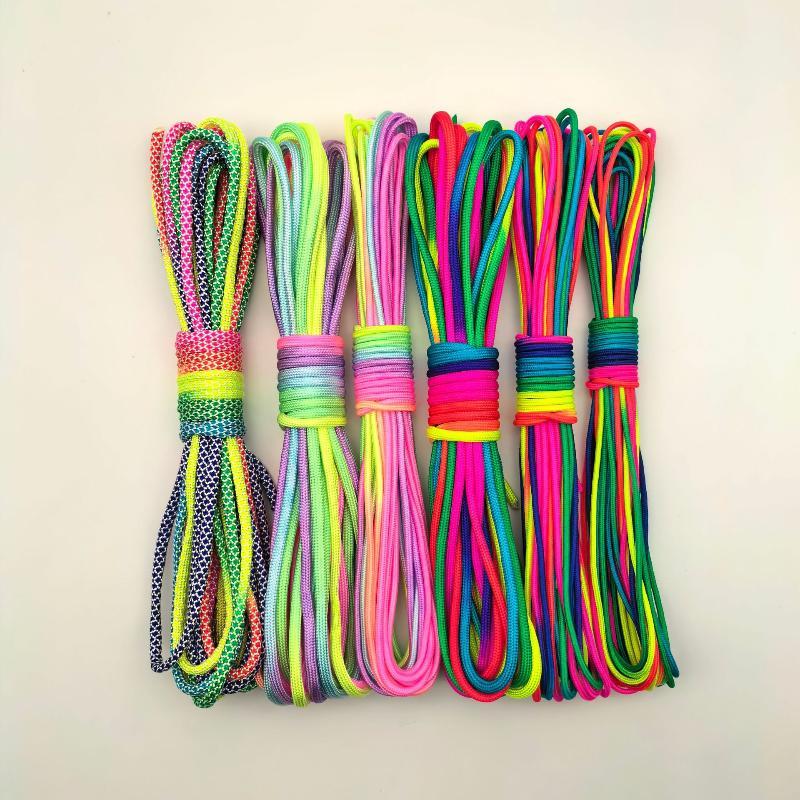 Corda Paracord Arco-Íris de 2m - Paracord Survival Bracelet avaliação e preço