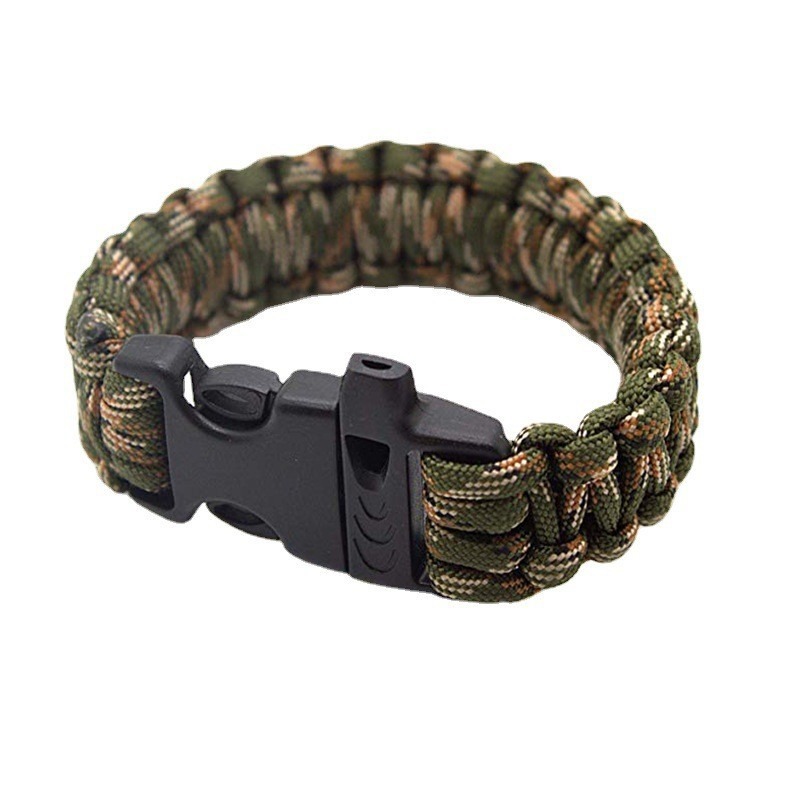 Pulseira de paracord com apito - Paracord Survival Bracelet avaliação e preço